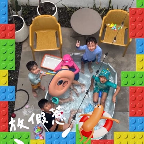 🏊‍♂️【爸媽的放電秘技 💥】兒童戲水池熱情開放中🌊 🌊 
