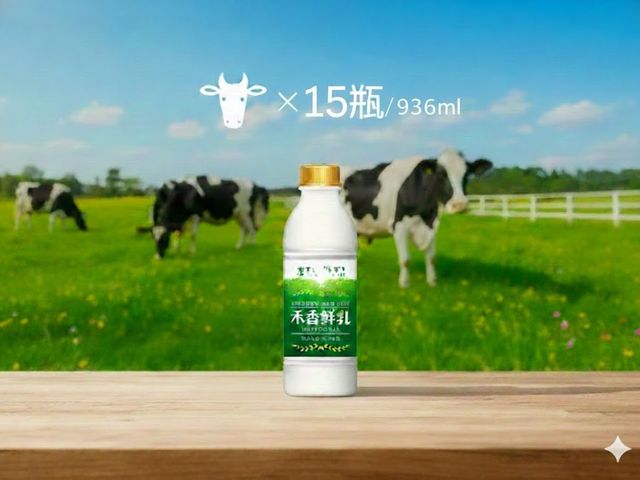 【禾香鮮乳 936ml 15瓶組】100%無調整鮮奶 最好的牛奶來自最快樂的乳牛!