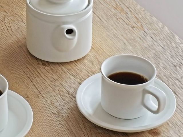 白瓷系列 簡約陶瓷咖啡杯組/茶具組（一壺兩杯）