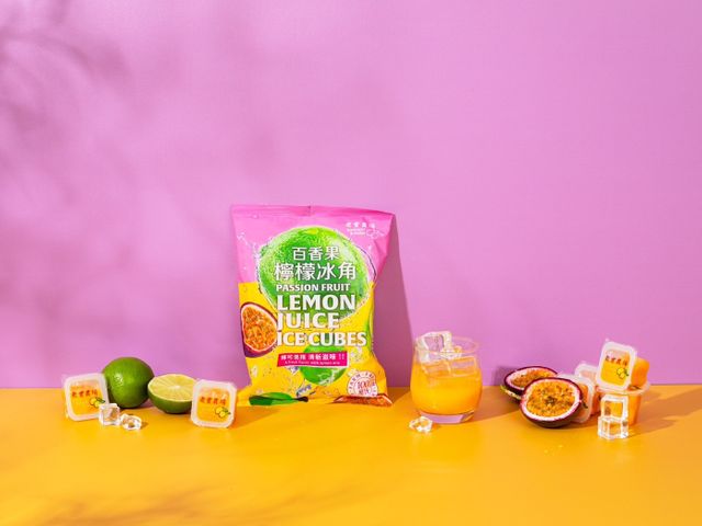 【檸檬百香果冰角 10袋裝】酸甜夏日戀曲 最涮嘴的天然果汁磚