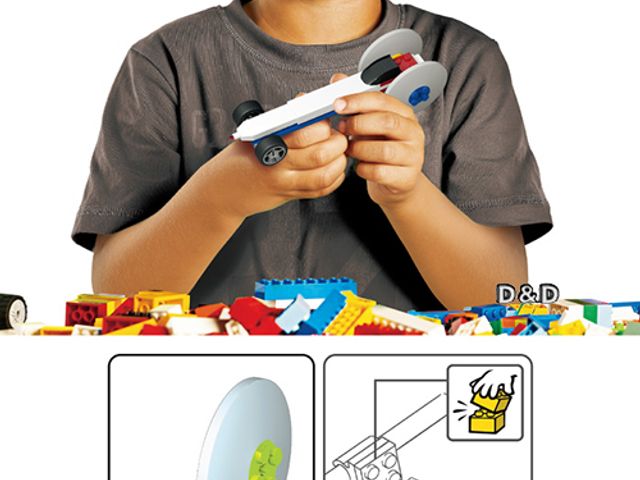【 樂高積木 LEGO 】 圓形橡皮擦 - 紅、萊姆色 (2入)