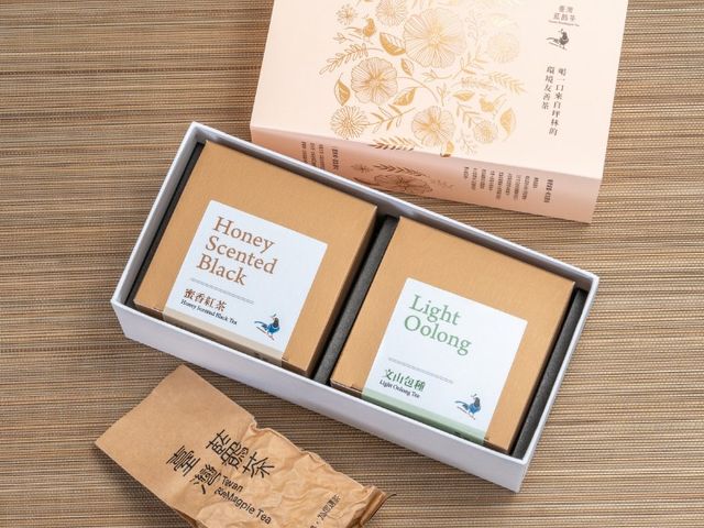 【臺灣藍鵲茶 文山包種＆蜜香紅茶禮盒組】來自坪林的環境友善茶