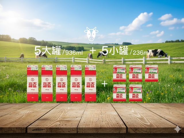 【鮮奶訂閱組合B- 5大罐 5小罐】從高大牧場到餐桌 每週喝的牛奶新鮮到府!