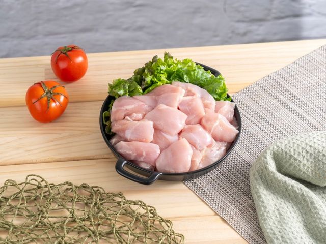 【生鮮雞胸肉切丁】健康活力來自完全放養 肉質飽滿有彈性