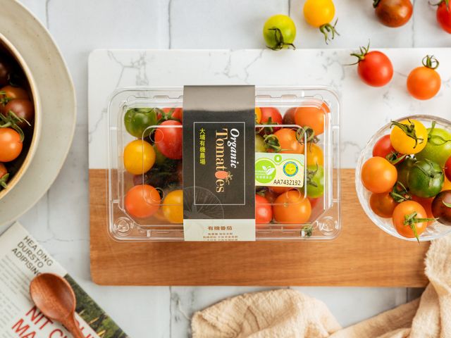 【綜合品種 有機彩色小番茄4盒裝】彩色小蕃茄酸甜軟硬口感豐富 一盒富含多元營養
