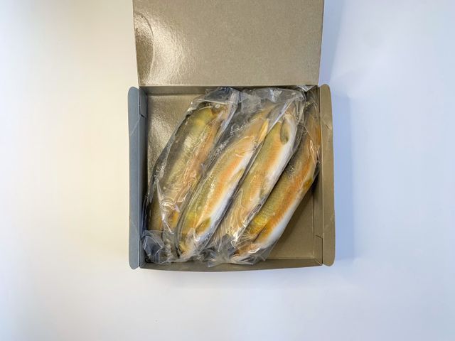 【富春水產 特大爆卵母香魚冷凍盒裝(3~4尾)】宜蘭在地養殖 嚴選日本料理等級
