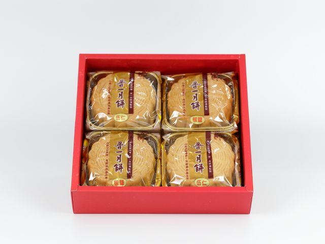 【預購！中秋禮盒！中秋團圓 - 頂級提漿綜合月餅禮盒(4入)】普一食品經典美味 送禮最佳選擇