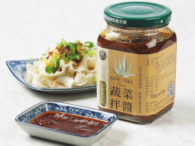 【村家味 - 蘆薈蔬菜拌醬(380g)純素】無添加防腐劑 色素