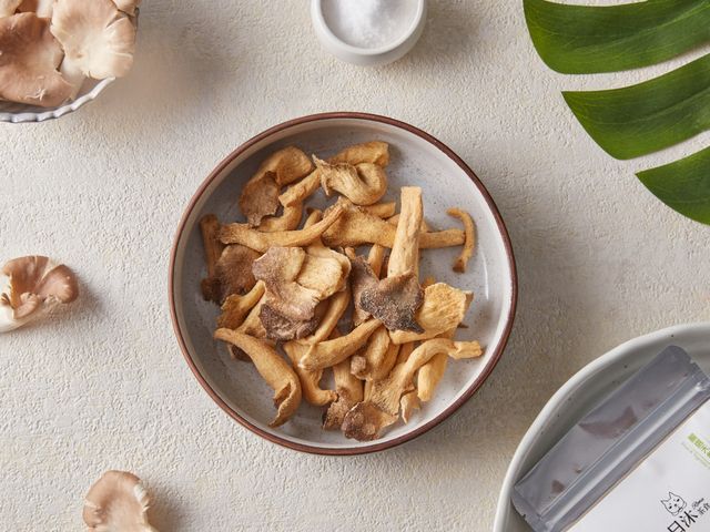 【日沐茶食 - 特選秀珍菇脆片 3入】天然蔬果脆片 無人工添加 整朵秀珍菇製成