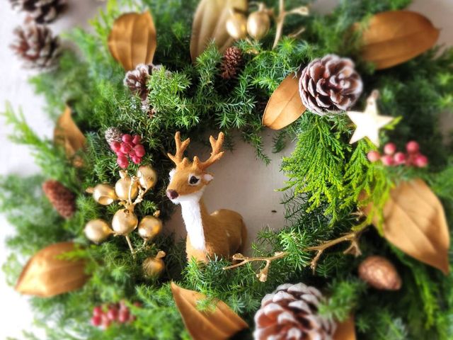 【Christmas wreath of Nordic Forest 北歐森林系經典花圈】聖誕節最佳交換禮物