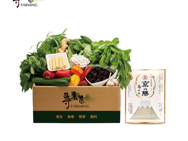 【農產百寶箱 新鮮蔬菜箱直送(加贈壽司米)】給你整箱營養健康