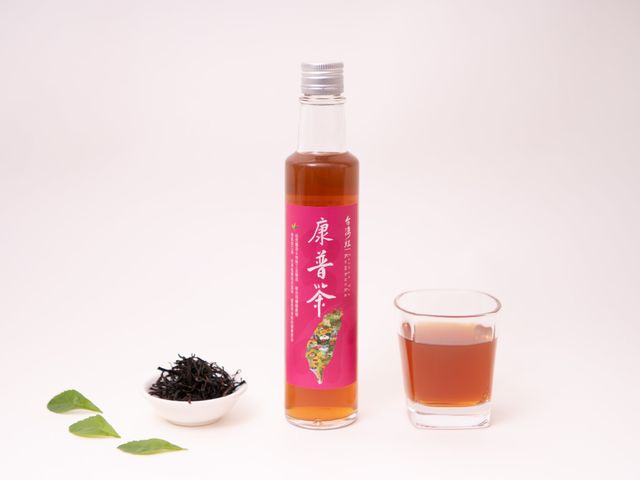 【八方茶業 - 台灣紅有機康普茶250mlＸ24瓶/箱】原料簡單、口感天然的好茶