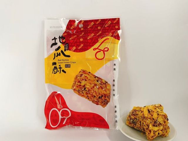 【台灣紅藜地瓜酥x2包 (80g/包)】傳統零嘴新美味 香香酥酥不黏牙