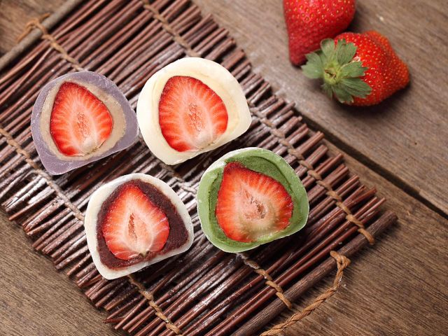 【草莓大福來了！抹茶口味4入/盒】酸酸甜甜的幸福戀愛滋味，甜在你口中，記在你心中～