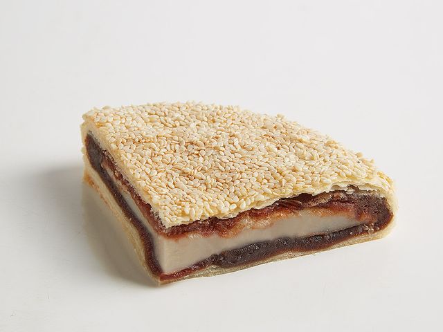 【傳統經典大餅--紅豆麻糬x1盒裝(600g)】北港朝天宮媽祖廟前 著名的古早味喜餅
