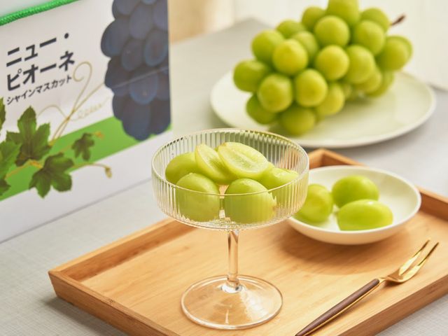 【新貨到！日本麝香葡萄】翠綠色澤 如同寶石般珍貴