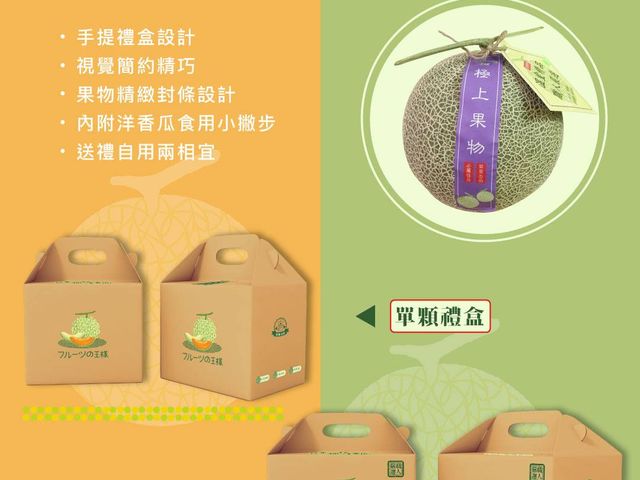 【搶先預購中！瓜中之王 阿露斯洋香瓜禮盒】香甜多汁無農藥 溫室日系網紋洋香瓜