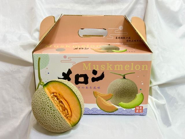 【預購！哈密瓜先生 阿露斯洋香瓜 雙入禮盒】細緻網紋 香甜多汁的哈密瓜