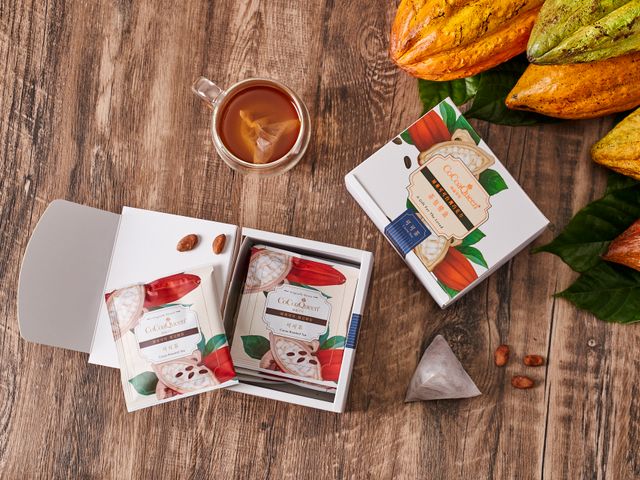 【林后可可 屏東可可豆仁茶一盒(10包入)】無抽脂 無添加 不含防腐劑