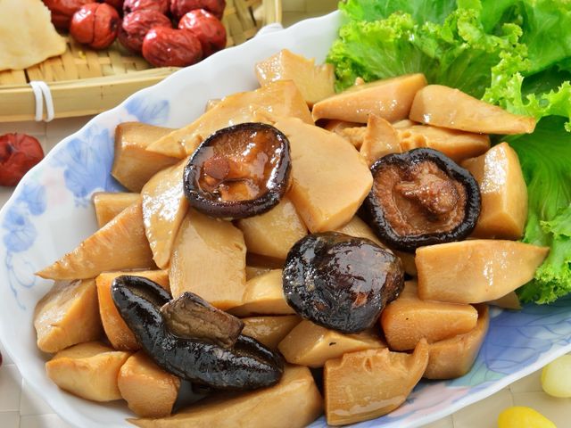 【南門市場 老林記 香菇油悶筍 全素(500g)】脆脆滋味 味道甘醇