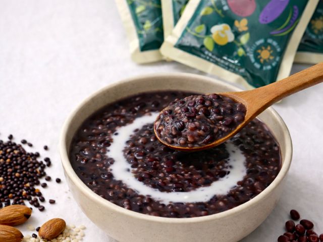 【福記 紅豆紫米粥(全素) 250gX5包】常溫即食或搭配元宵湯圓超方便