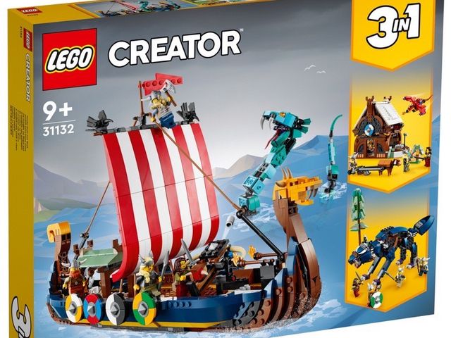 【樂高 LEGO 31132 三合一Creator-維京海盜船和塵世巨蟒】