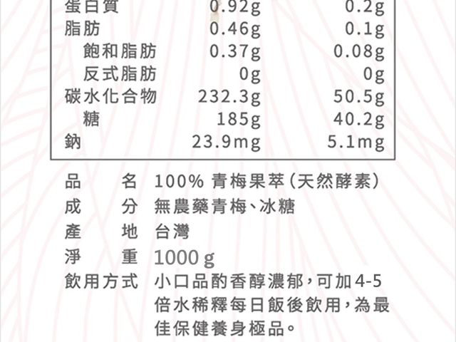 【TNE自然元素 100％青梅果萃(初淬限定) 1瓶】日式淬鍊工藝，天然健康美味