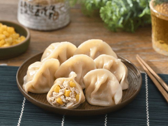 【亞麻籽黑豬玉米水餃 24入】一口咬下・玉米爆甜＋肉香直接升級