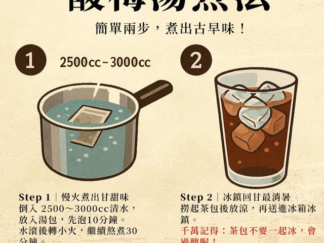 【夏天限定!! 三輪車阿叔 古早味酸梅湯】一喝就降溫・冰箱一定要有的一壺消暑神器