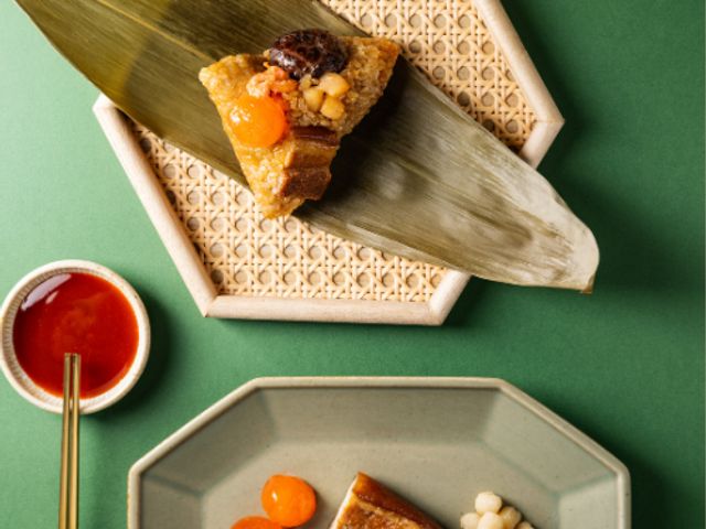 【端午送禮首選！香草豬珍珠粽 送禮體面五入組】附品牌保冷袋，體面又有心意