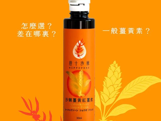 【橙十 野生小果沙棘薑黃紅薑飲】全台獨家研發  薑黃與沙棘完美組合