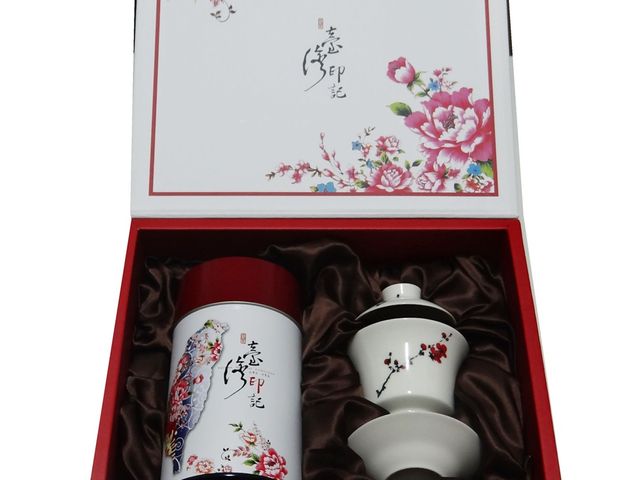 【台灣印記客製禮盒-茶葉+蓋杯禮盒】客製茶葉禮盒