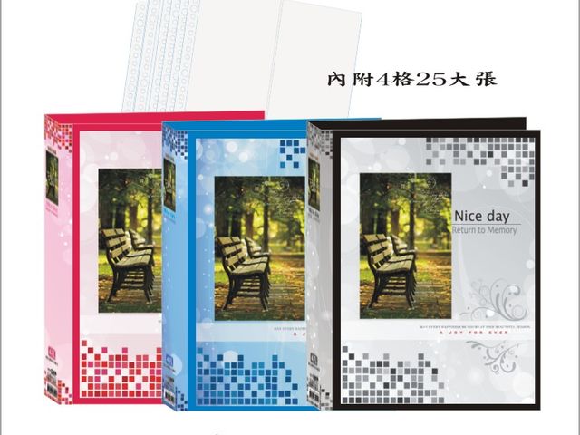 【檔案家】看見台灣附封面明信片珍藏本200卡 紅藍黑  OM-TA41A06