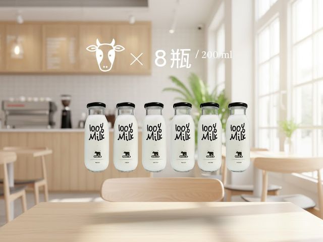 【200ml 明全玻璃瓶鮮乳 8瓶組】超高標準牧場管理的牛奶 第二代瞞著父親也要完成的使命鮮奶