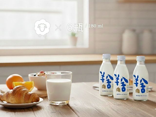 【180ml 玻璃瓶鮮羊乳 6瓶組】你對羊奶的刻板印象，將被「羊舍」徹底顛覆！