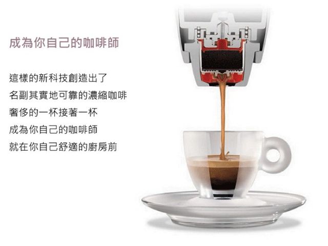 【illy 膠囊咖啡機 紅/白 (Y1.1 ROSSA/WHITE)】德國紅點設計大獎膠囊咖啡機